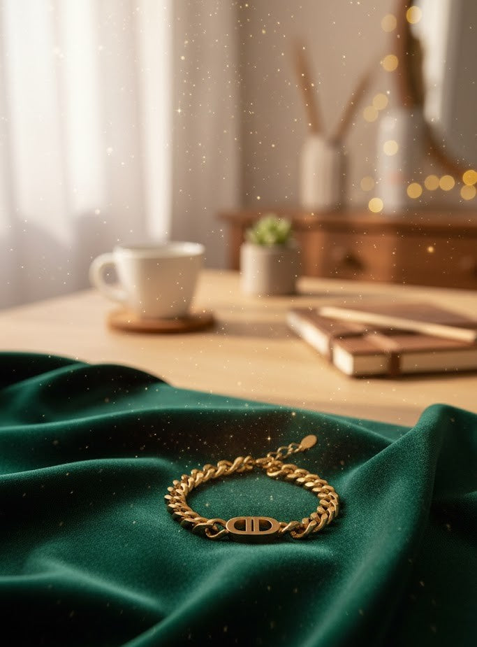 Damen Armband Edelstahl – The Good Life in Gold